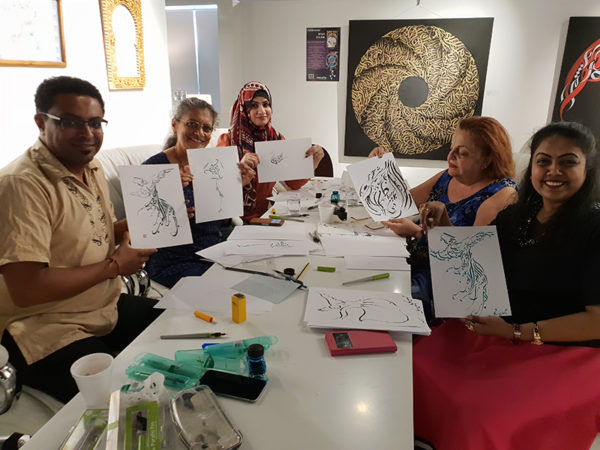 Dubai - Atelier de Calligraphie Arabe avec Hicham CHAJAI