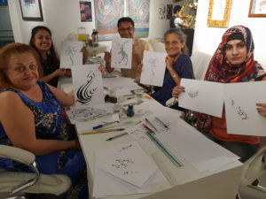 Dubai - Atelier de Calligraphie Arabe avec Hicham CHAJAI